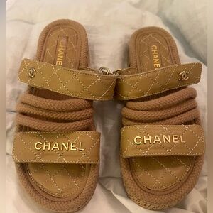 Chanel Rope Sandals Sz 38